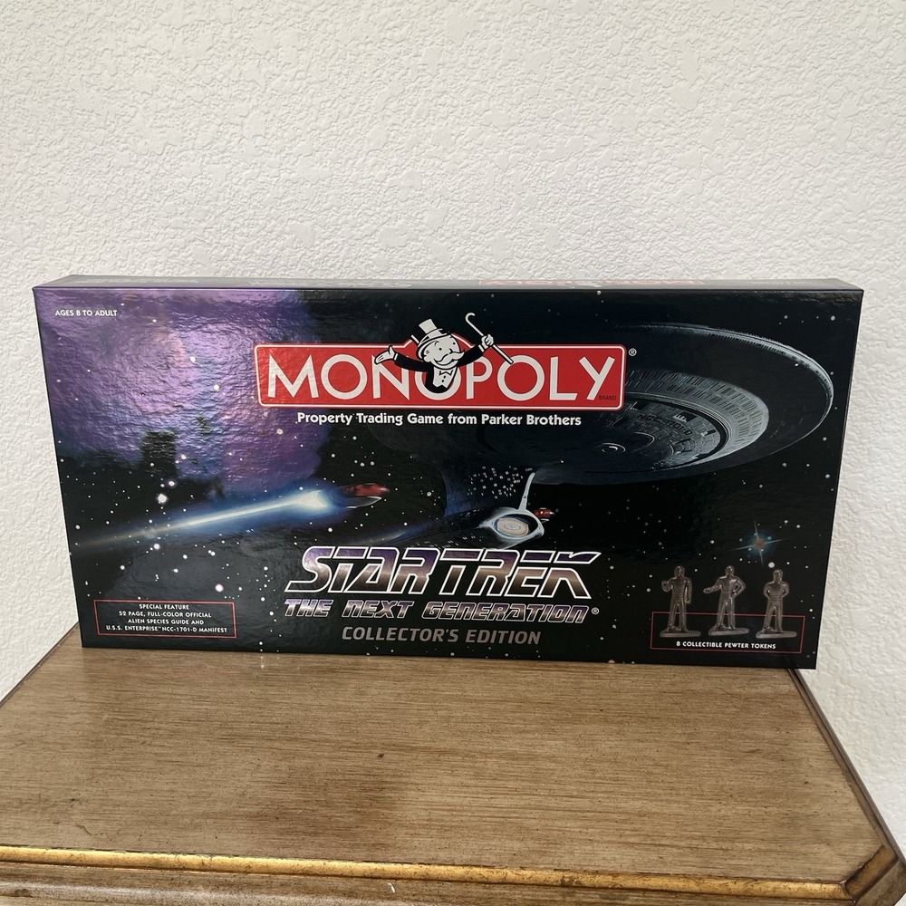 Monopoly STAR TREK The Next Generation Collectors Edition new open box Read!